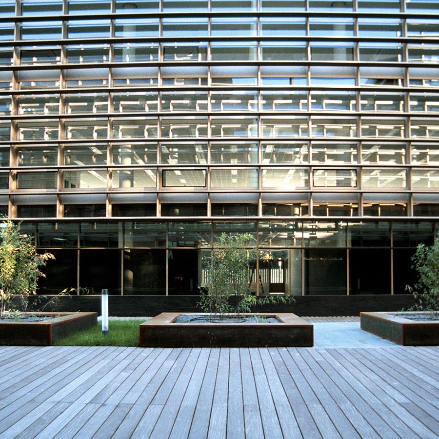 Contemporary European building facade